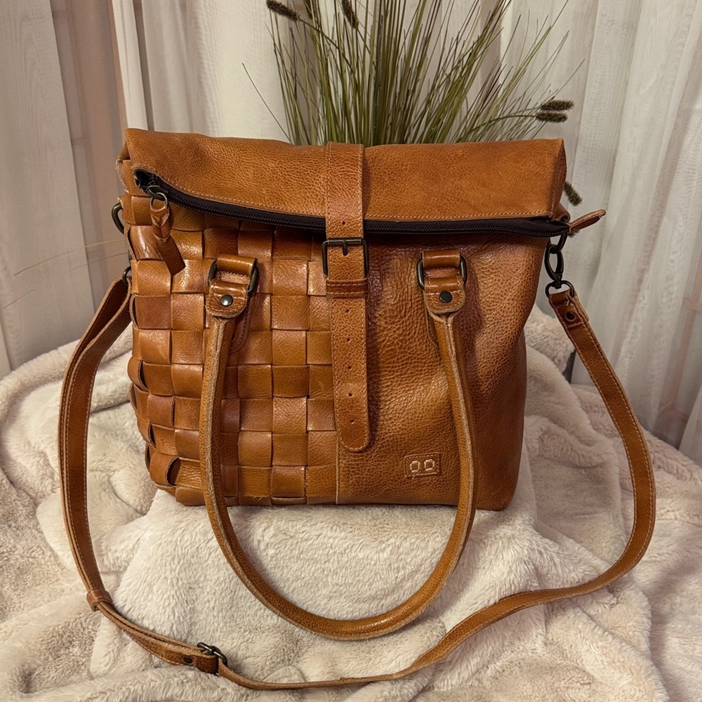 Bed Stu Rachel Pecan DD Leather Tote Bag